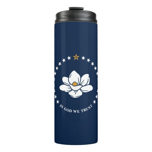 Thermal Tumbler with flag of Mississippi, USA Thermosbeker (Voorkant)