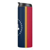 Thermal Tumbler with flag of Mississippi, USA Thermosbeker (Geroteerd rechts)