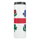 Thermal Tumbler with flag of Montreal, Canada Thermosbeker (Achterkant)