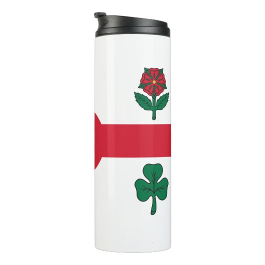Thermal Tumbler with flag of Montreal, Canada Thermosbeker (Geroteerd rechts)