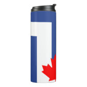 Thermal Tumbler with flag of Toronto, Canada Thermosbeker (Gedraaid links)
