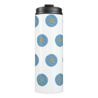 Thermal Tumbler with hand- drawn mandala design Thermosbeker