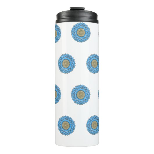 Thermal Tumbler with hand- drawn mandala design Thermosbeker (Voorkant)