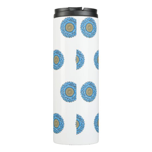 Thermal Tumbler with hand- drawn mandala design Thermosbeker (Achterkant)