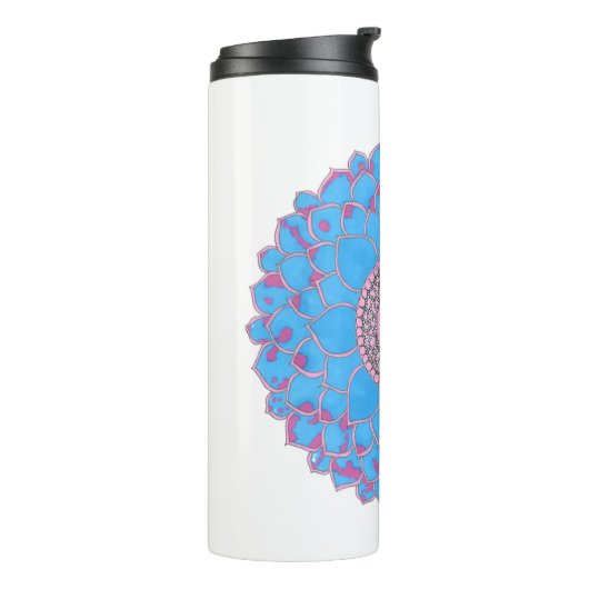 Thermal Tumbler with Mandala Design  Thermosbeker (Gedraaid links)