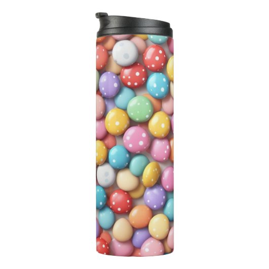 Thermal Water Bottle With Colored Rocks Thermosbeker (Geroteerd rechts)