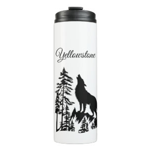 Thermale Tumbler-Yellowstone Wolf Thermosbeker