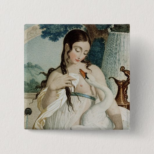 Thermidor, elfde maand Republikein Vierkante Button 5,1 Cm (Voorkant)