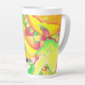 Thermisch Abstract door AnyaC 2 Latte Mok (Rechterhoek)