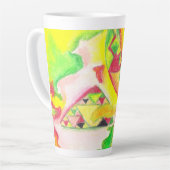 Thermisch Abstract door AnyaC 2 Latte Mok (Linkerhoek)