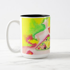 Thermisch Abstract door AnyaC 2 Tweekleurige Koffiemok