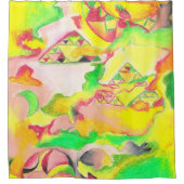 Thermisch Abstract door AnyaC Douchegordijn (Voorkant)