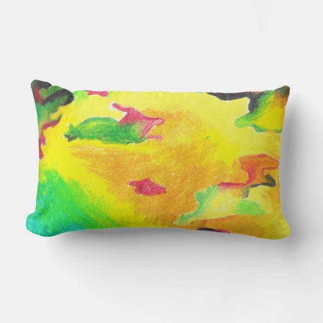 Thermisch Abstract door AnyaC Kussen (Voorkant)