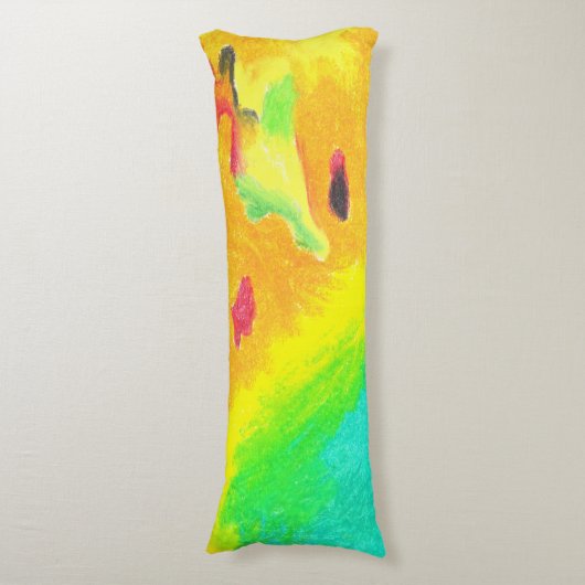 Thermisch Abstract door AnyaC Lichaamskussen (Voorkant Verticaal)