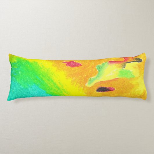 Thermisch Abstract door AnyaC Lichaamskussen (Voorkant)