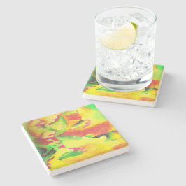 Thermisch Abstract door AnyaC Stenen Onderzetter