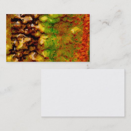 Thermisch ecosysteem visitekaartje (Voorkant / Achterkant)