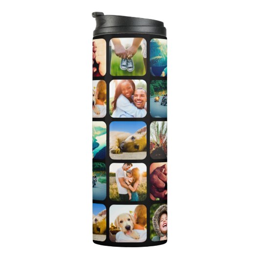 Thermisch flesje 10 Photo Rond Sjabloon Thermosbeker (Geroteerd rechts)