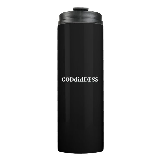 Thermisch met GODdidDESS logo Thermosbeker (Voorkant)