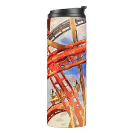 thermisch trommelapparaat met roller-onderzetter thermosbeker