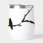 Thermisch wijnglas - Kolibrie op Branch (Rechts)