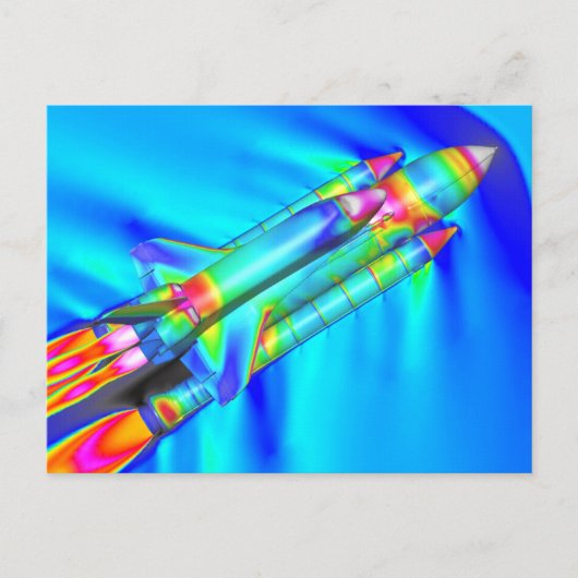 THERMISCHE AFBEELDING ATLANTIS RUIMTE BRIEFKAART (Voorkant)
