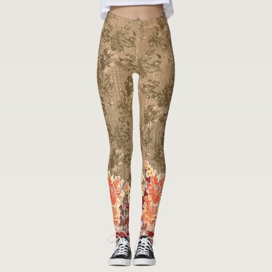 Thermische, Cut-Out & Cream Leggings | knusse pasv (Voorkant)