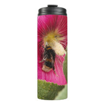 Thermische fles Hollyhock bumble bee