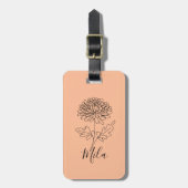 Thermische getumbler bagagelabel (Voorkant verticaal)