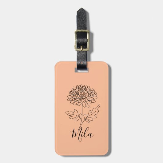 Thermische getumbler bagagelabel (Voorkant verticaal)