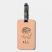 Thermische getumbler bagagelabel (Achterkant verticaal)