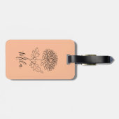 Thermische getumbler bagagelabel (Achterkant horizontaal)