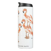 Thermische getumbler : Flamingo's Thermosbeker (Geroteerd rechts)