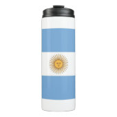 Thermische getumbler met vlag van Argentinië Thermosbeker (Voorkant)
