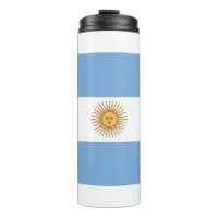 Thermische getumbler met vlag van Argentinië