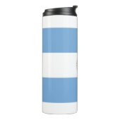 Thermische getumbler met vlag van Argentinië Thermosbeker (Gedraaid links)