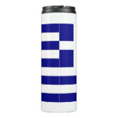 Thermische getumbler met vlag van Griekenland Thermosbeker (Achterkant)