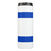 Thermische getumbler met vlag van Israël Thermosbeker (Achterkant)
