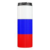 Thermische getumbler met vlag van Rusland Thermosbeker (Achterkant)