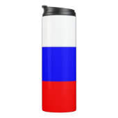 Thermische getumbler met vlag van Rusland Thermosbeker (Geroteerd rechts)