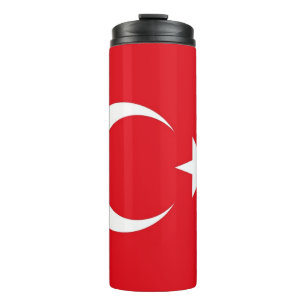 Thermische getumbler met vlag van Turkije Thermosbeker