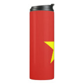 Thermische getumbler met vlag van Vietnam Thermosbeker (Gedraaid links)