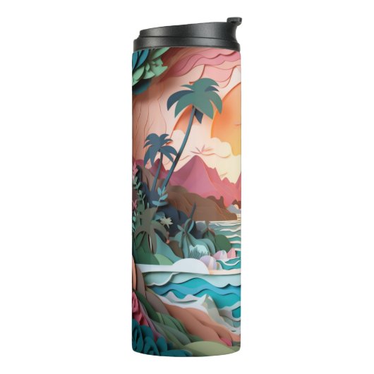 Thermische getumbler thermosbeker (Gedraaid links)