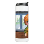 Thermische getumbler thermosbeker (Gedraaid links)