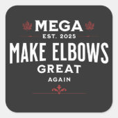 Thermische getumbler vierkante sticker (Voorkant)