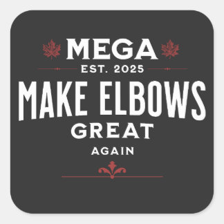 Thermische getumbler vierkante sticker