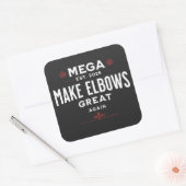 Thermische getumbler vierkante sticker (Envelop)