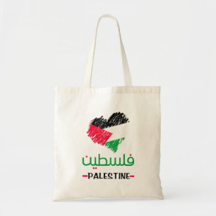 Thermische harttumbler in Palestina Tote Bag