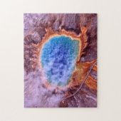 Thermische lente-geelsteen. Jigzaag Puzzle Legpuzzel (Verticaal)