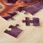 Thermische lente-geelsteen. Jigzaag Puzzle Legpuzzel (Zijkant)